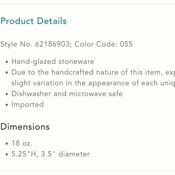 Anthropologie Palette mug - neutral - Picture 4 of 11